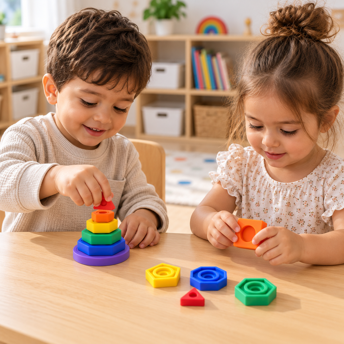 Shape Stacker - Rainbow
