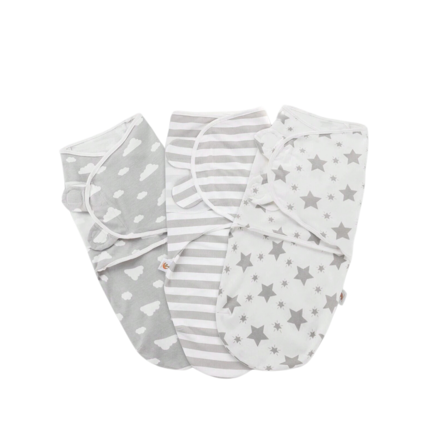 Swaddle Wrap Set of Three - Clouds and Stars