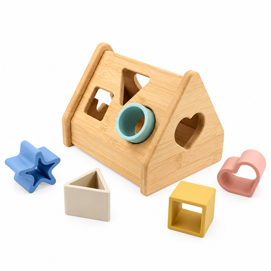 Bamboo House Silicone Shape Sorter