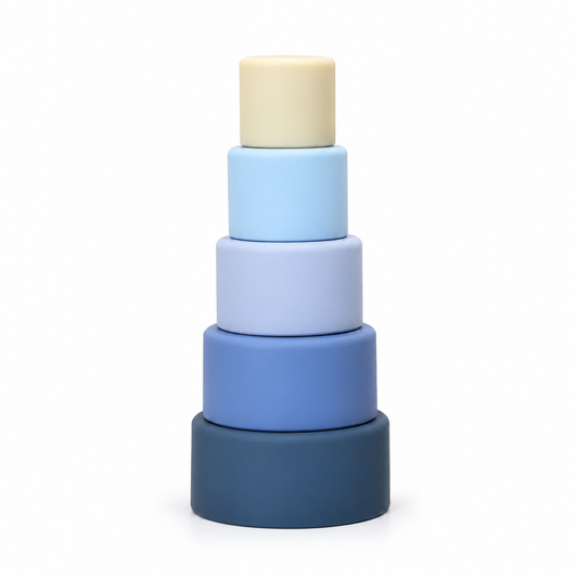 Silicone Bowl Stacker - Shades of Blue