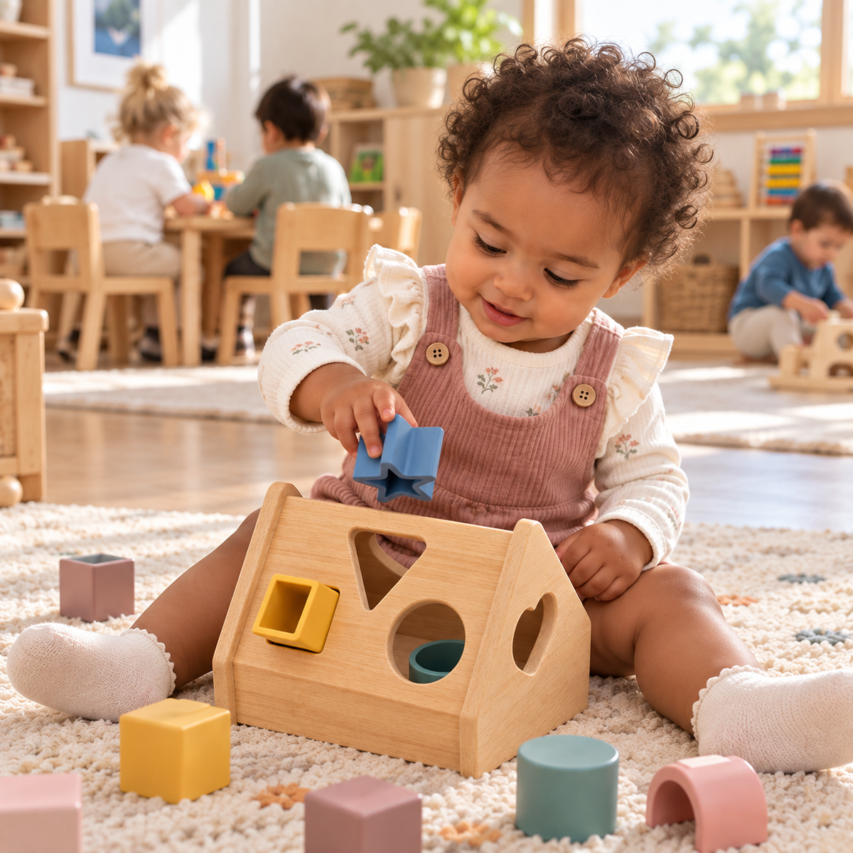 Bamboo House Silicone Shape Sorter