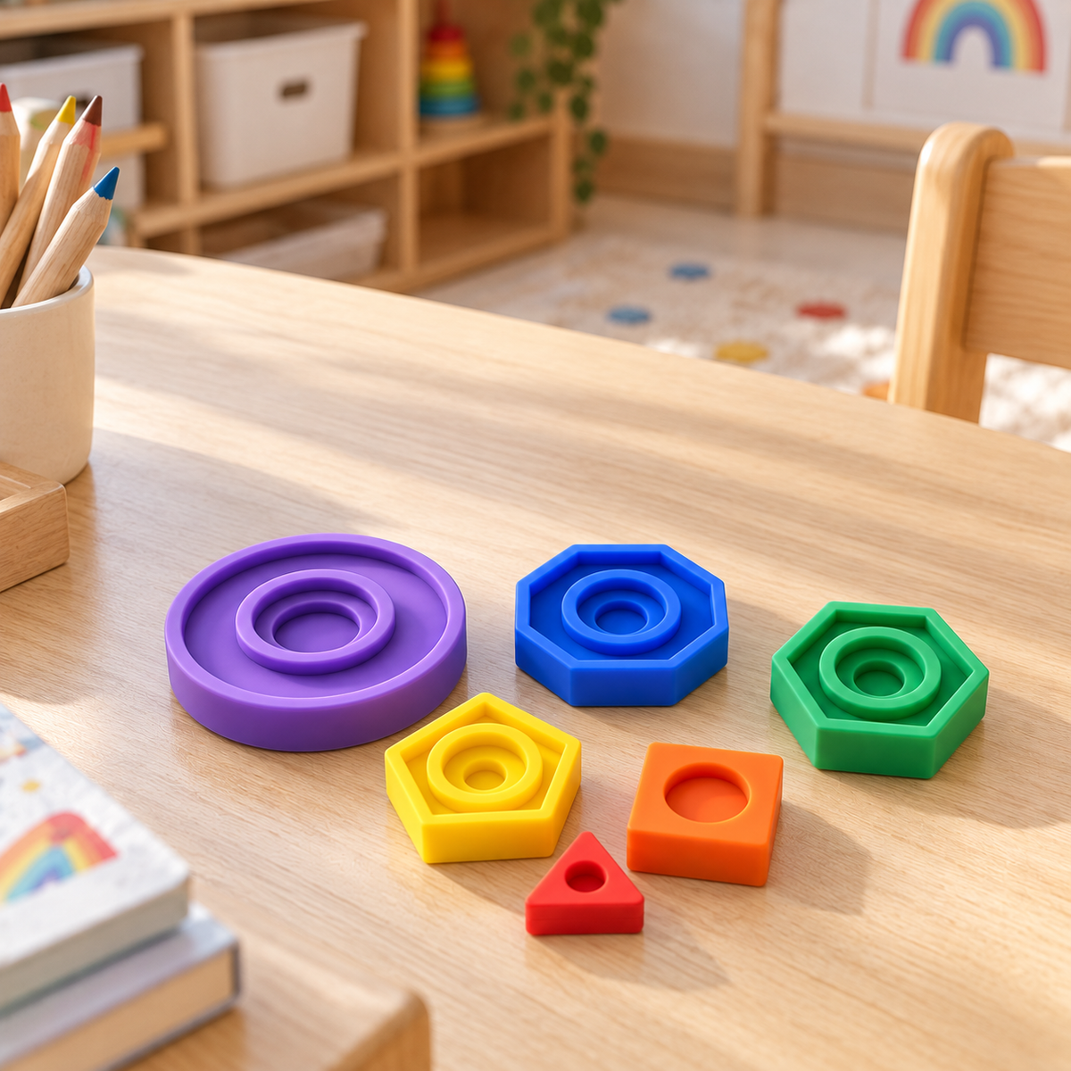 Shape Stacker - Rainbow