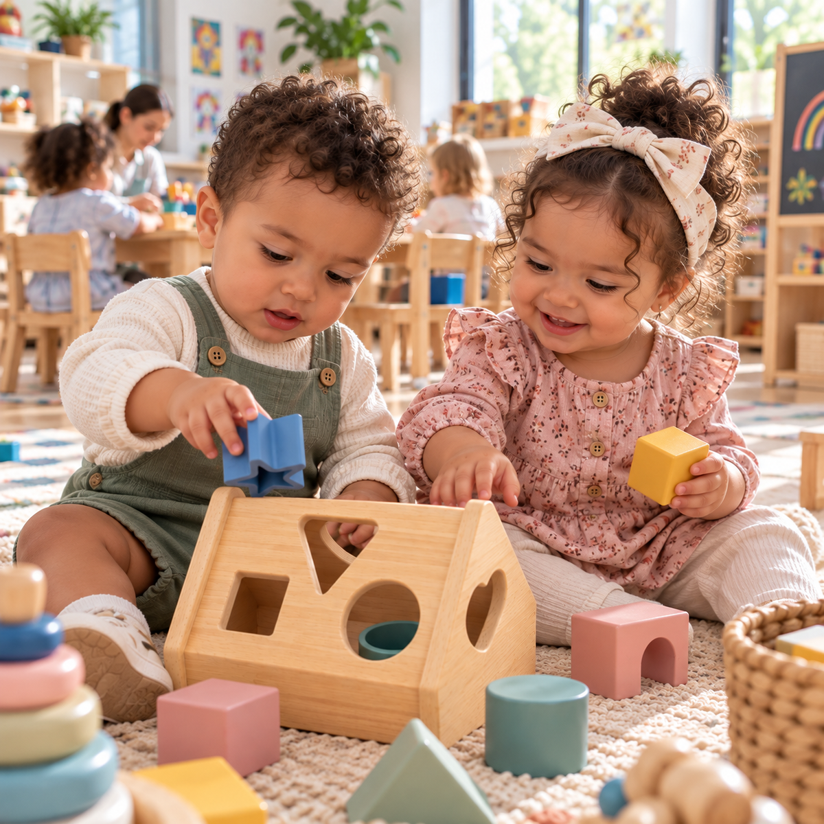 Bamboo House Silicone Shape Sorter