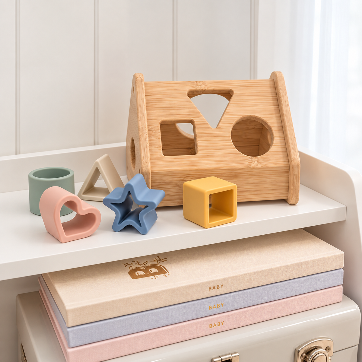 Bamboo House Silicone Shape Sorter