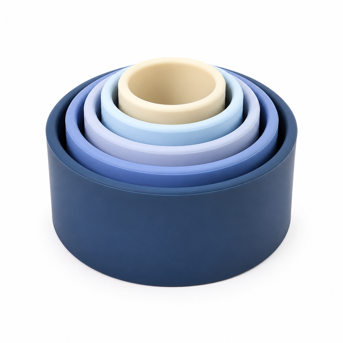 Silicone Bowl Stacker - Shades of Blue