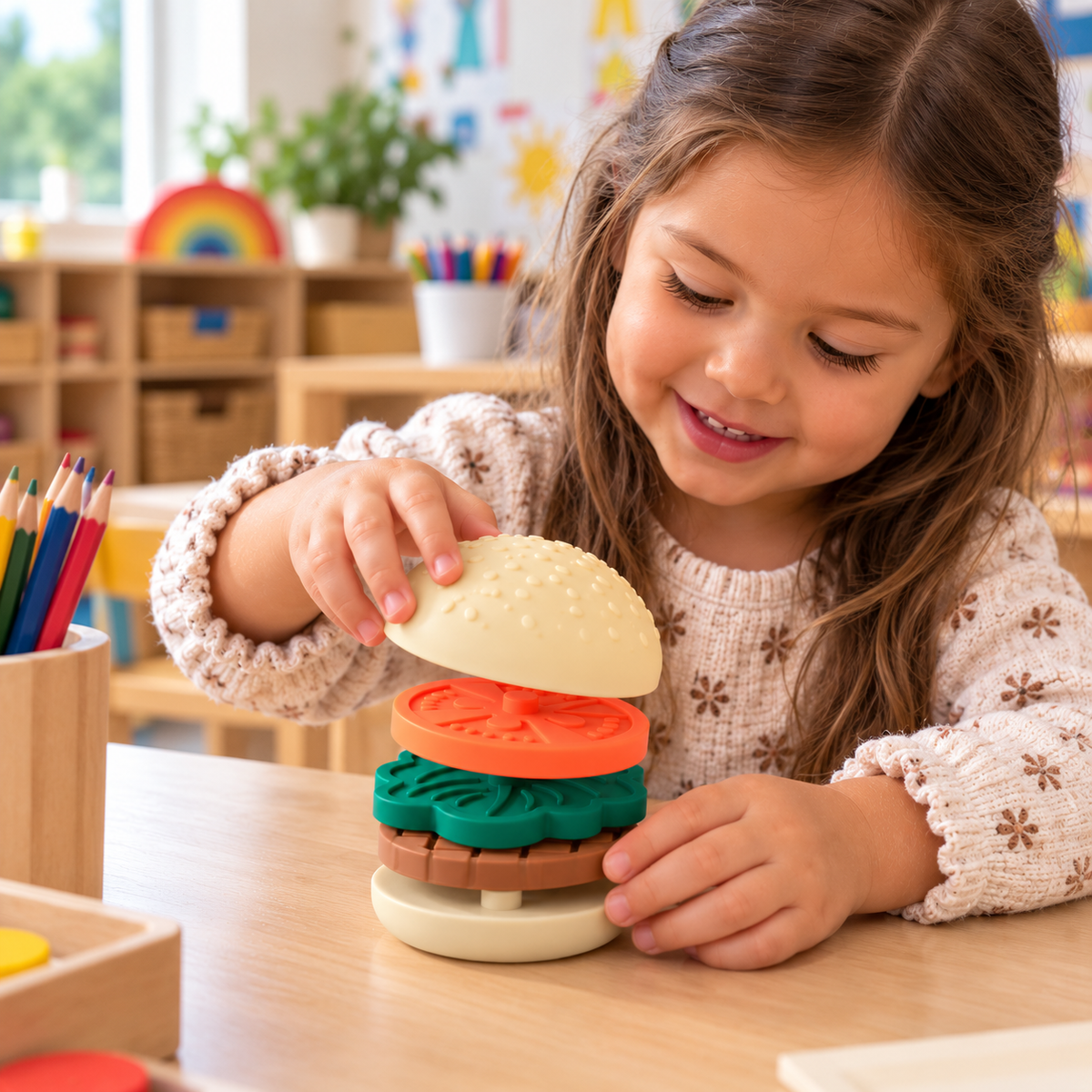 Hamburger Silicone Stacker