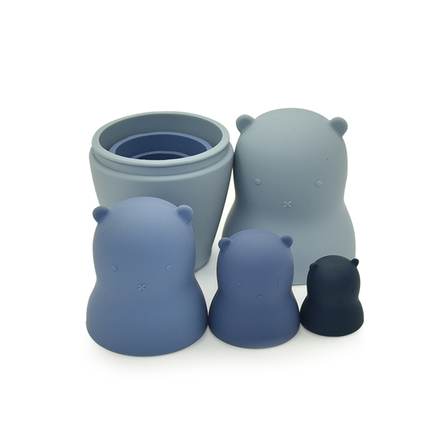 Silicone Nesting Bears - Shades of Blue