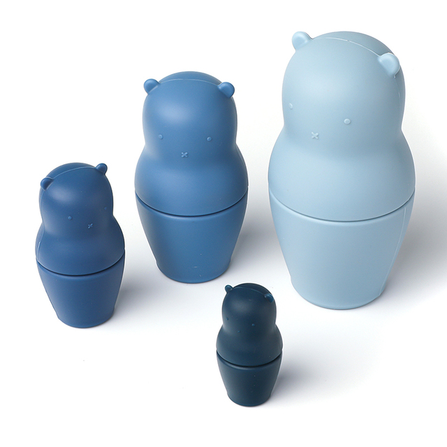 Silicone Nesting Bears - Shades of Blue