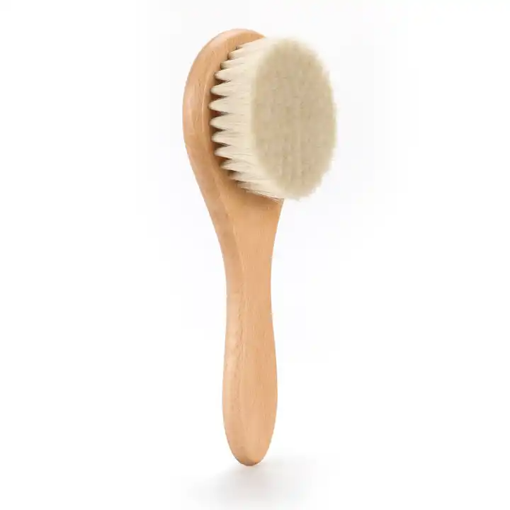 Baby & Toddler Wool Brush, Bristle Brush and Comb Set