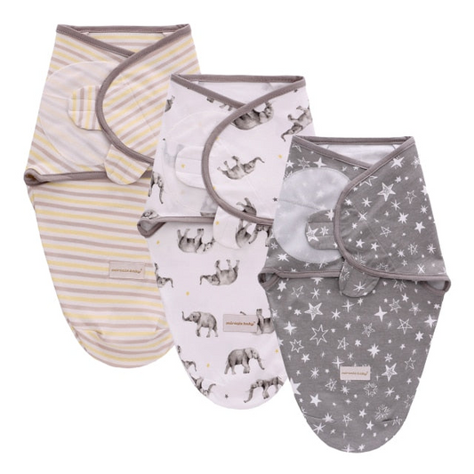 Swaddle Wrap Set of Three - Elephant