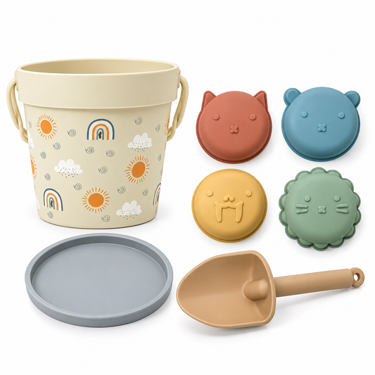Silicone Rainbow Beach Set