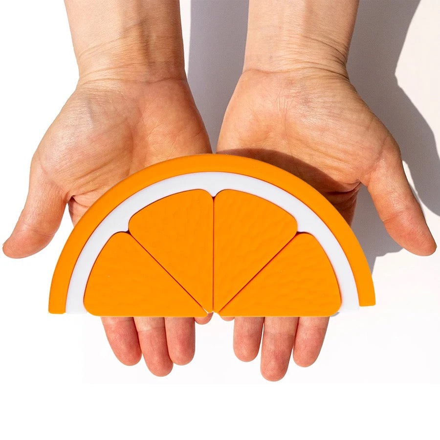 Orange Slice Silicone Stacker