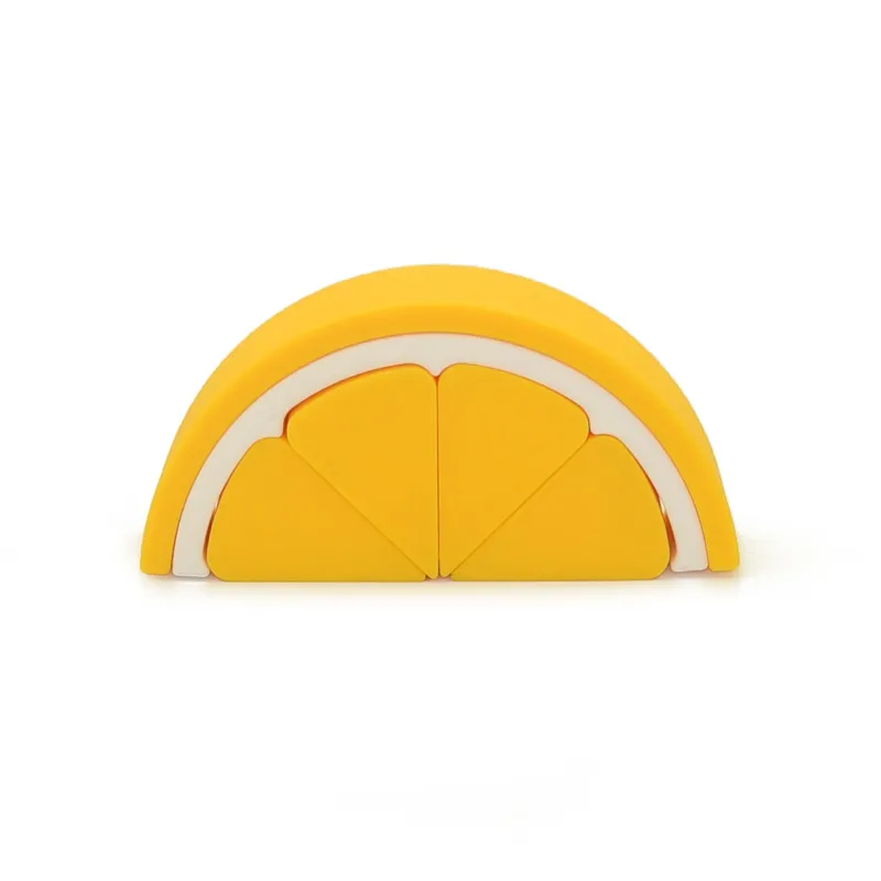 Orange & Lemon Slice Silicone Stacker Set