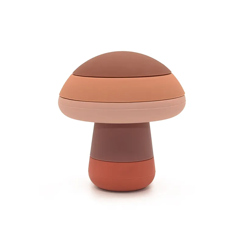 Mushroom Shades of Brown Silicone Stacker