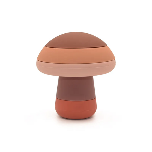 Mushroom Shades of Brown Silicone Stacker