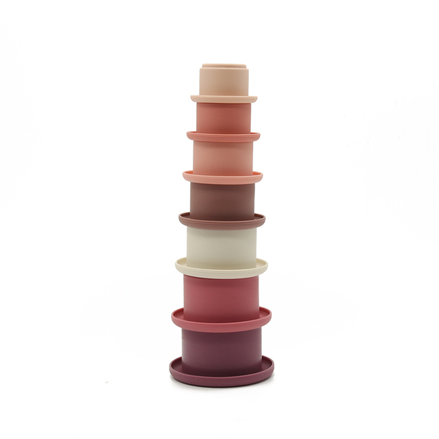 Stacking Shape Cups - Blush