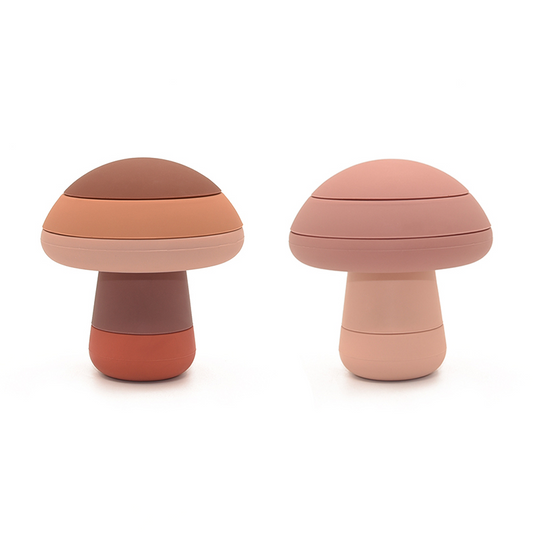 Mushroom Silicone Stacker Set of Two