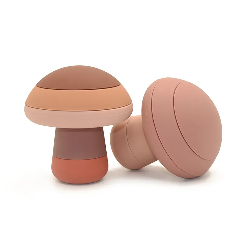 Mushroom Silicone Stacker Set of Two