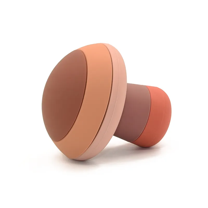 Mushroom Shades of Brown Silicone Stacker