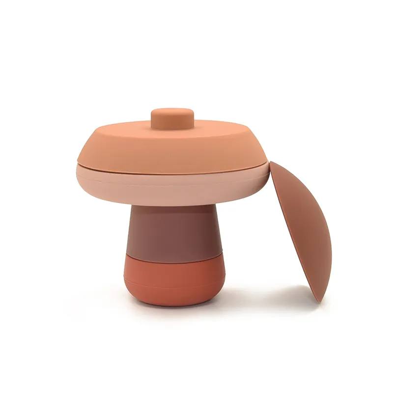 Mushroom Shades of Brown Silicone Stacker