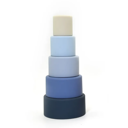 Silicone Bowl Stacker - Shades of Blue