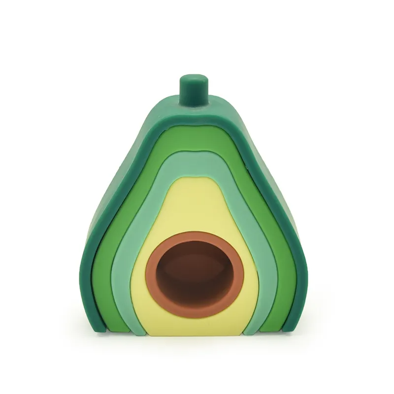 Avocado Silicone Stacker