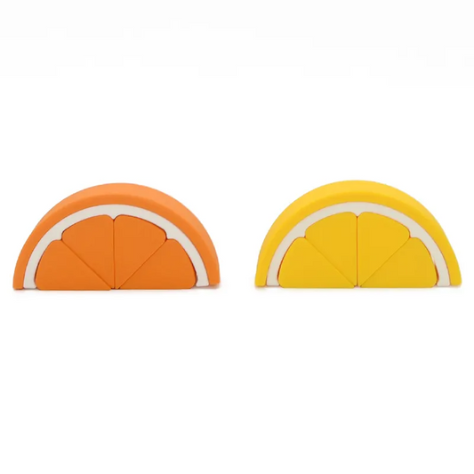 Orange & Lemon Slice Silicone Stacker Set