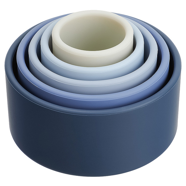 Silicone Bowl Stacker - Shades of Blue