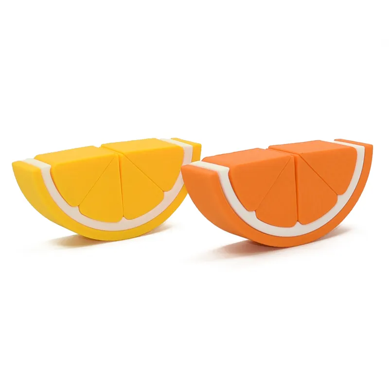 Orange & Lemon Slice Silicone Stacker Set