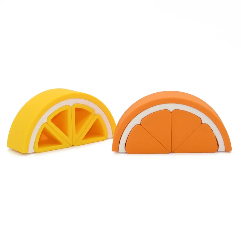 Orange & Lemon Slice Silicone Stacker Set