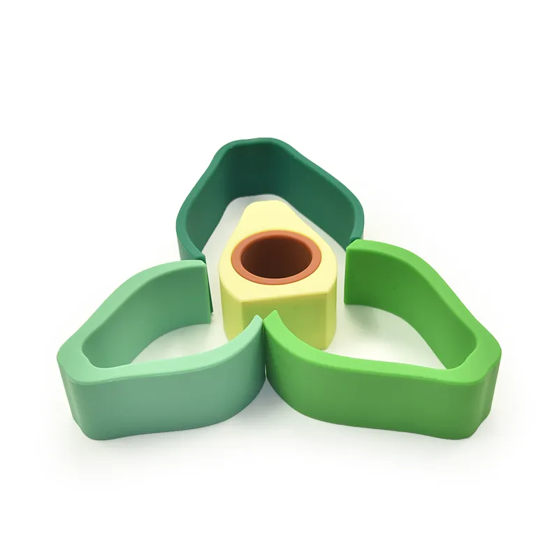 Avocado Silicone Stacker