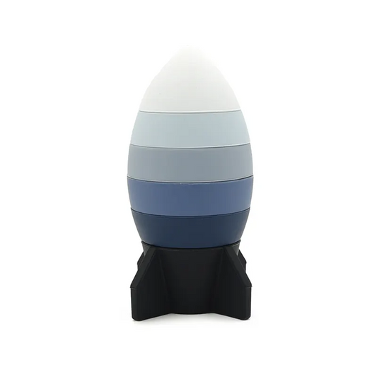 Rocket Silicone Stacker - Shades of Blue