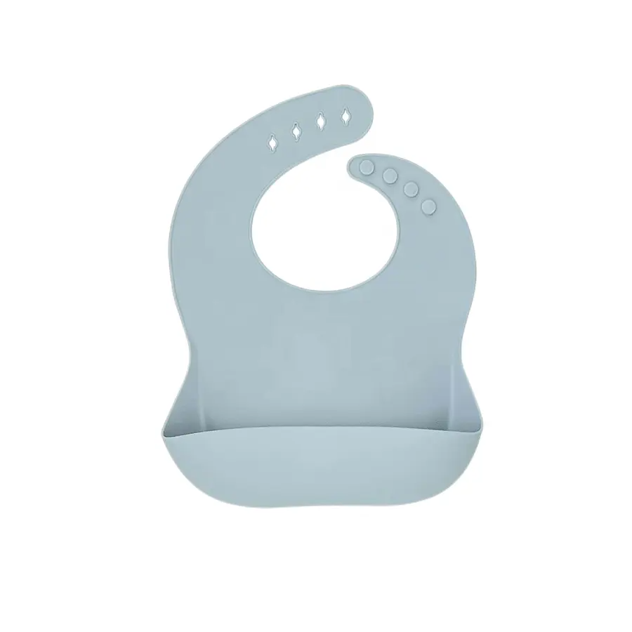 Silicone Baby Bib - Blue