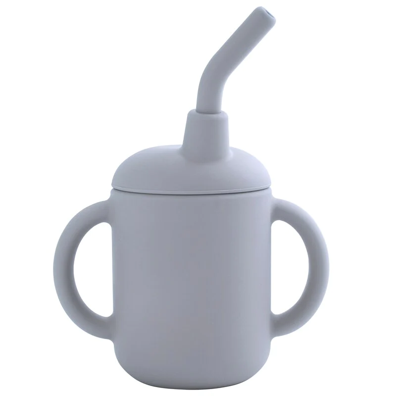 Silicone Training Cup + Straw