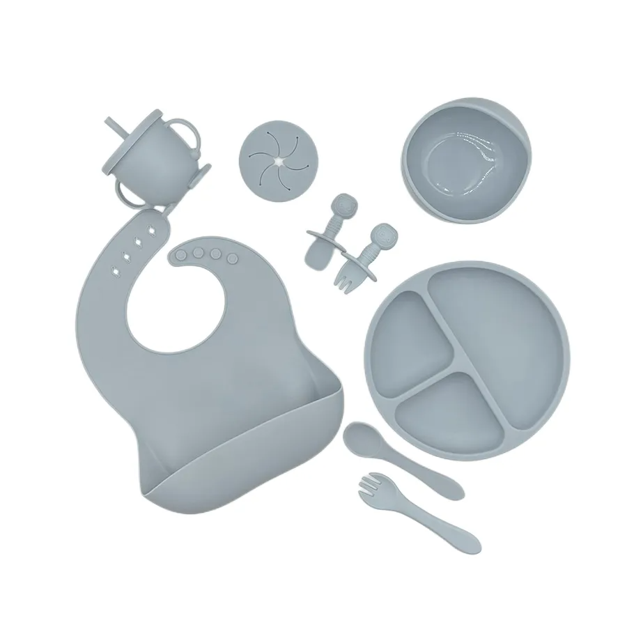 10-Piece Silicone Baby Feeding Set