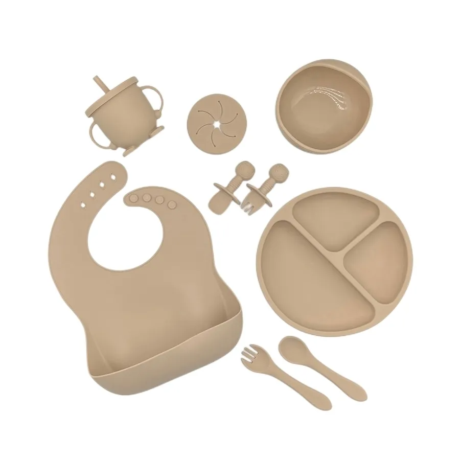 10-Piece Silicone Baby Feeding Set