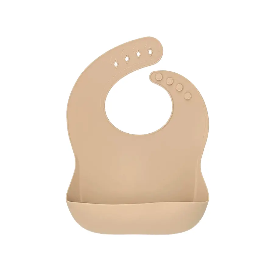 Silicone Baby Bib - Sand