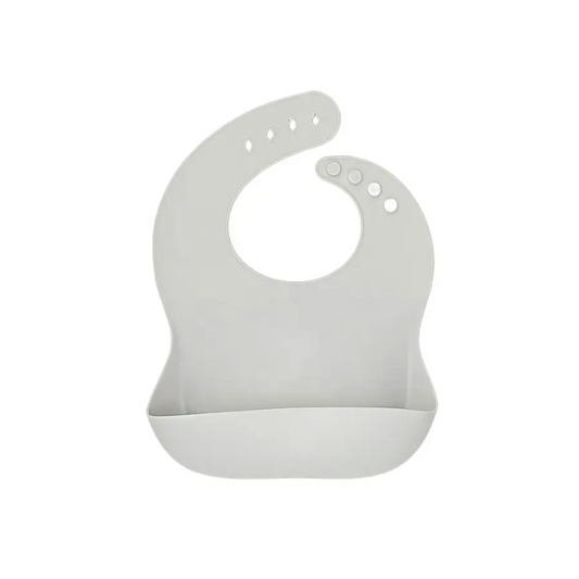 Silicone Baby Bib - Grey