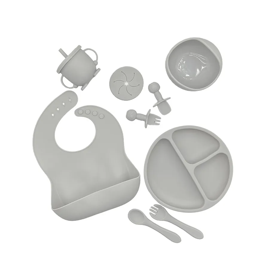 10-Piece Silicone Baby Feeding Set