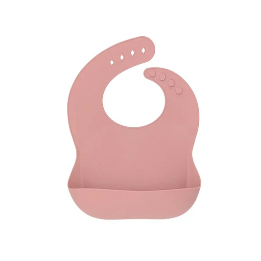 Silicone Baby Bib - Blush