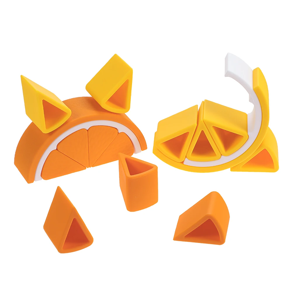 Orange & Lemon Slice Silicone Stacker Set